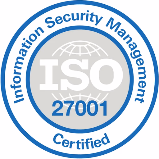 ISO 27001 Information Security Management Certified